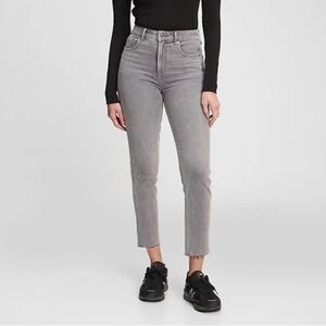 GAP Grey Vintage Slim Sky High Crop Jeans Size 25 / 0